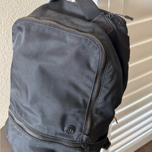 Lululemon Athletica Black Backpack Modern Urban Style